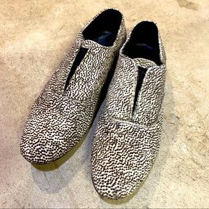 Dotted pony hair loafers from Barney’s Co-Op